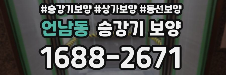 언남동 승강기 보양