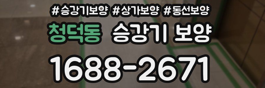 청덕동 승강기 보양