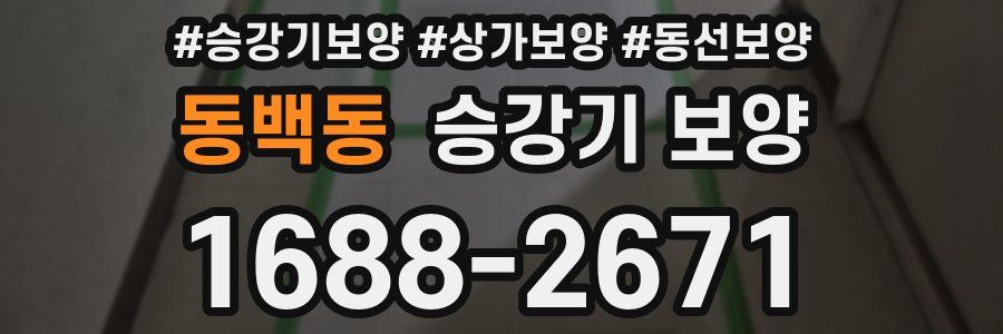 동백동 승강기 보양