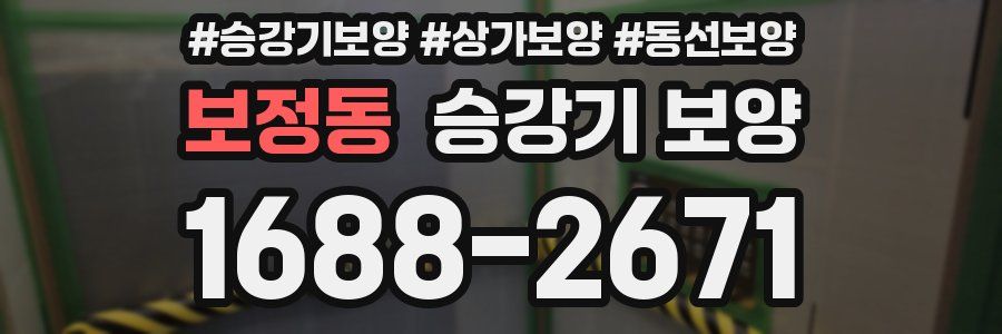 보정동 승강기 보양