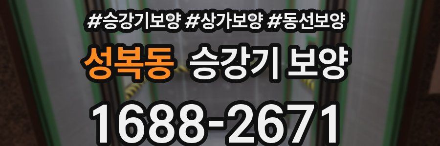 성복동 승강기 보양