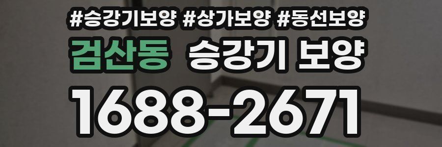 검산동 승강기 보양