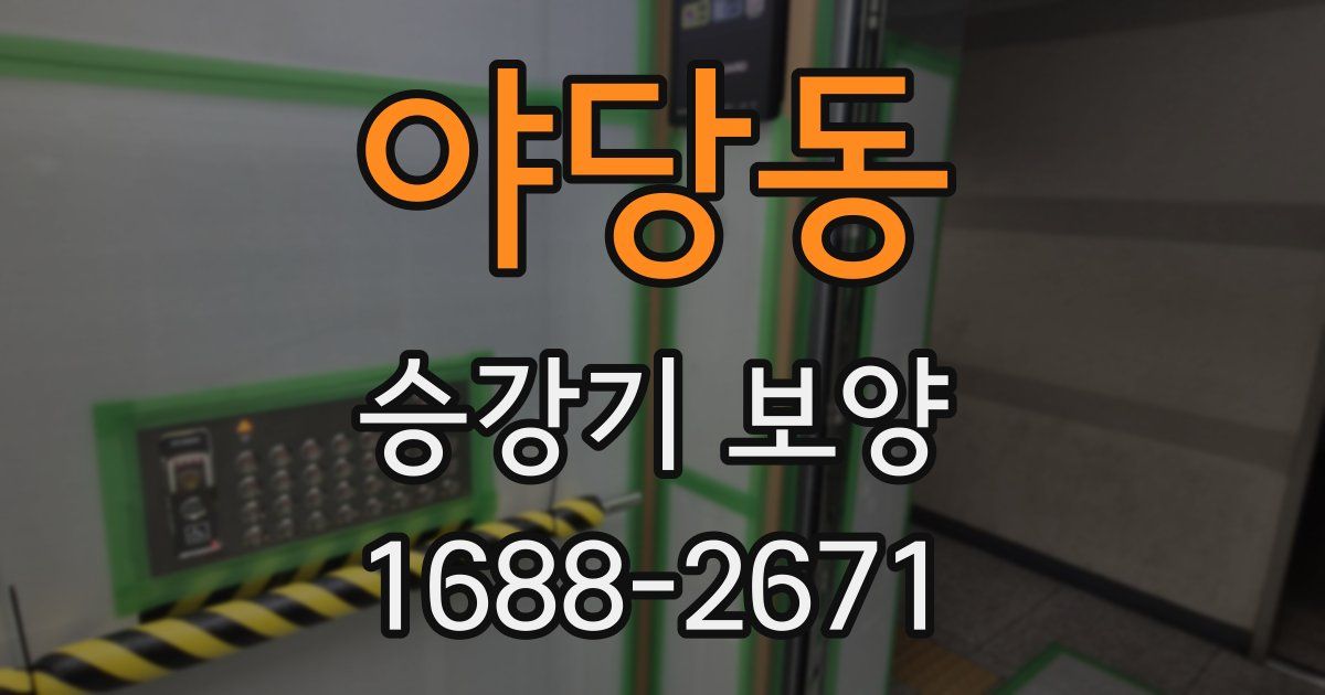 야당동 승강기 보양