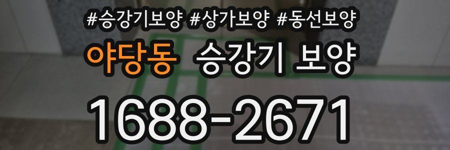 야당동 승강기 보양