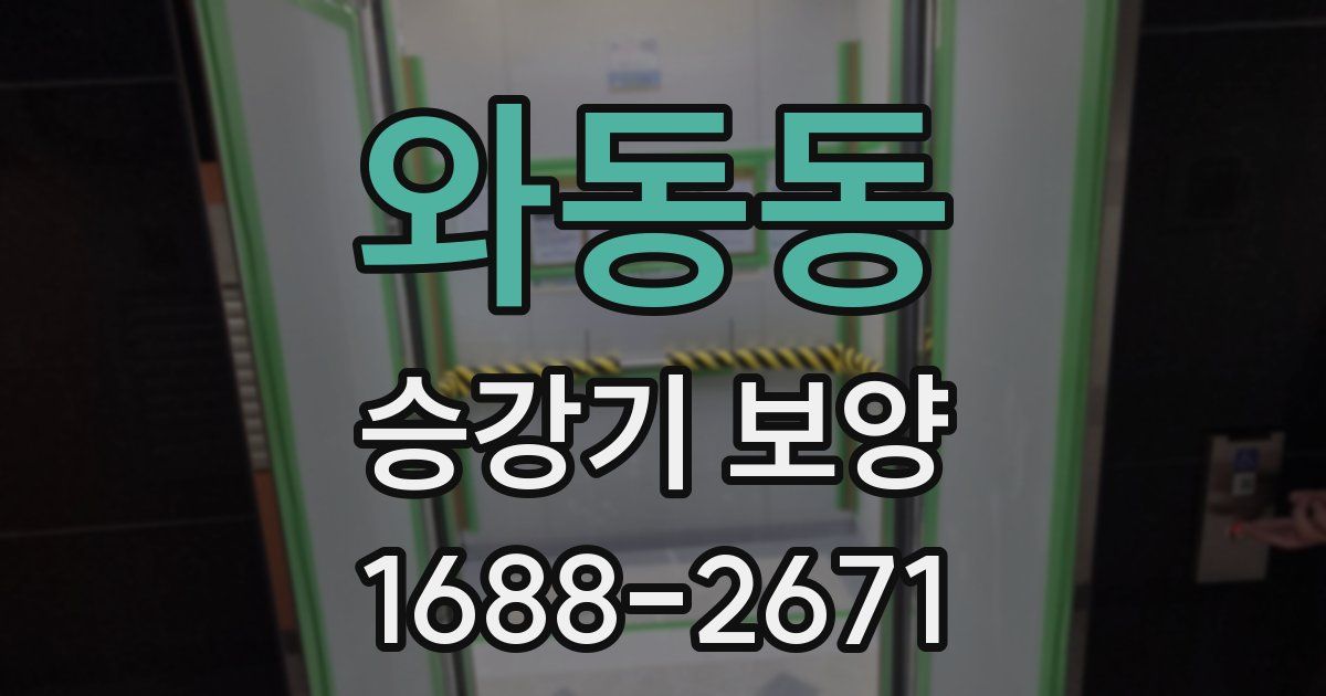 와동동 승강기 보양