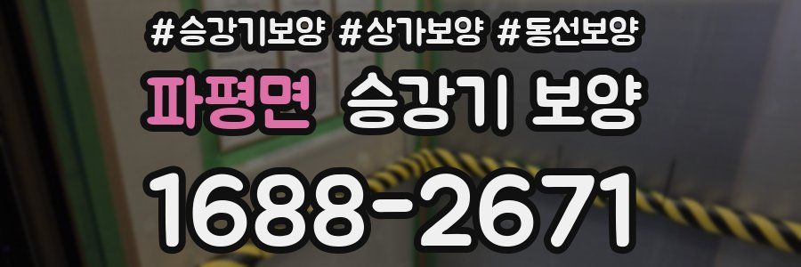 파평면 승강기 보양