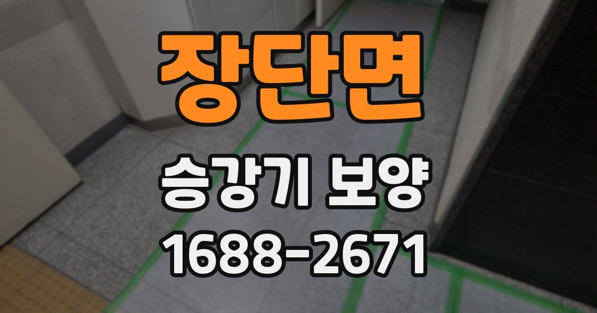 장단면 승강기 보양
