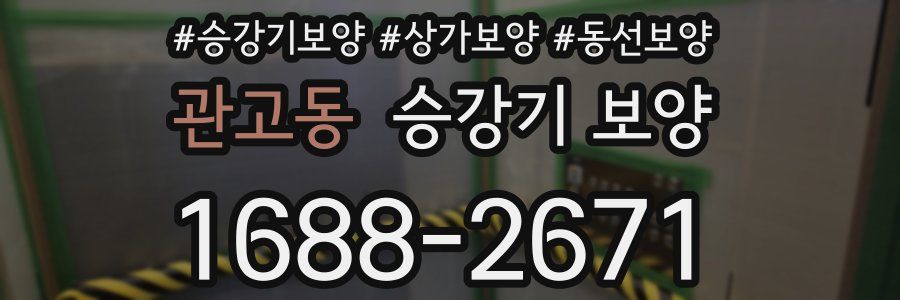 관고동 승강기 보양