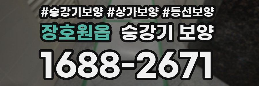 장호원읍 승강기 보양