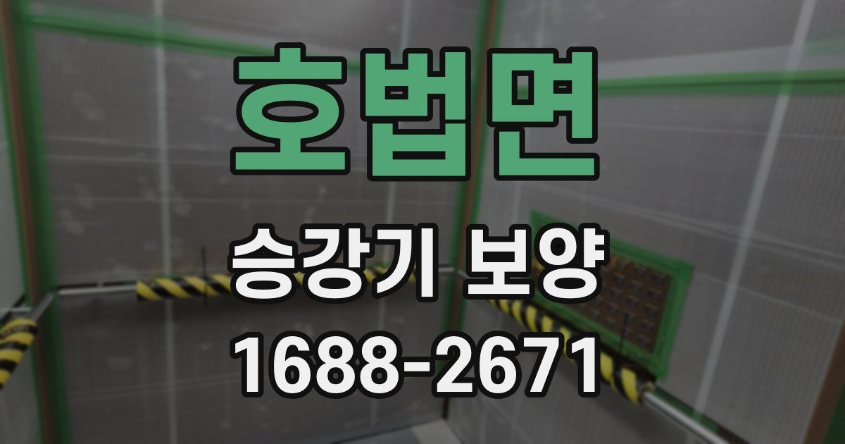 호법면 승강기 보양