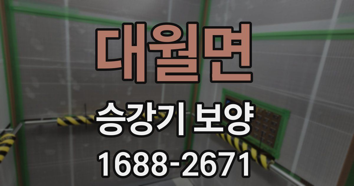 대월면 승강기 보양