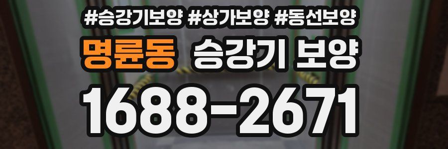 명륜동 승강기 보양