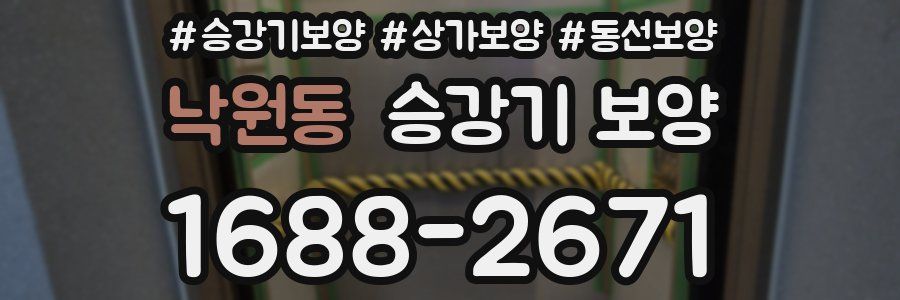 낙원동 승강기 보양