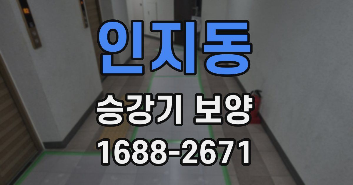 인지동 승강기 보양