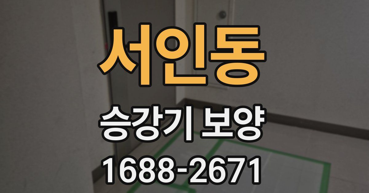 서인동 승강기 보양