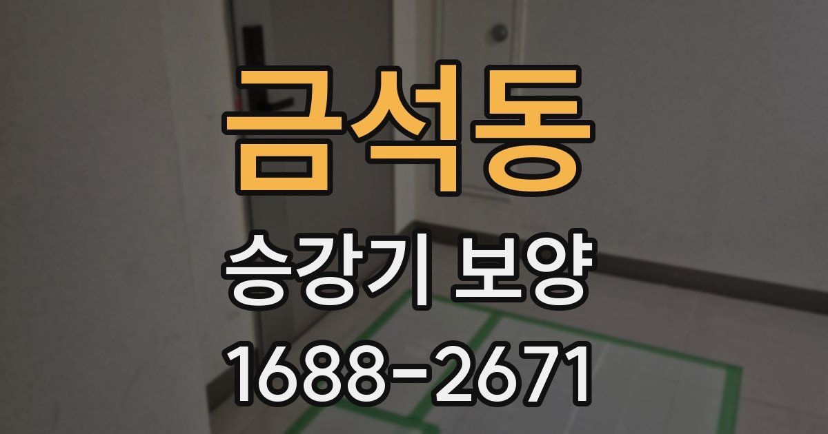금석동 승강기 보양