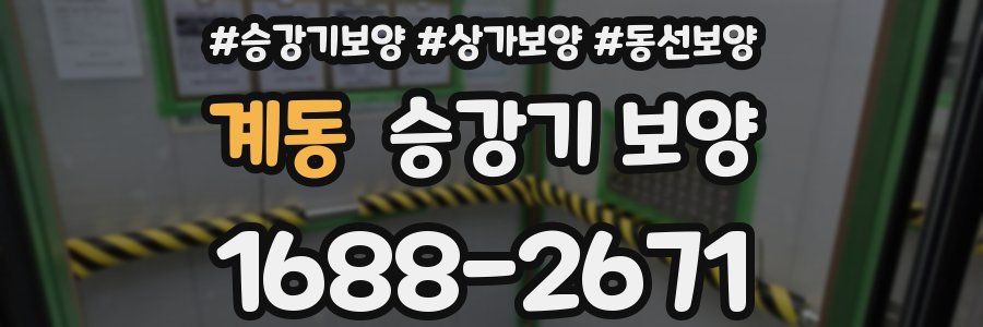 계동 승강기 보양