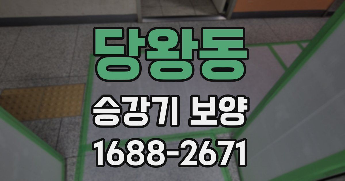 당왕동 승강기 보양