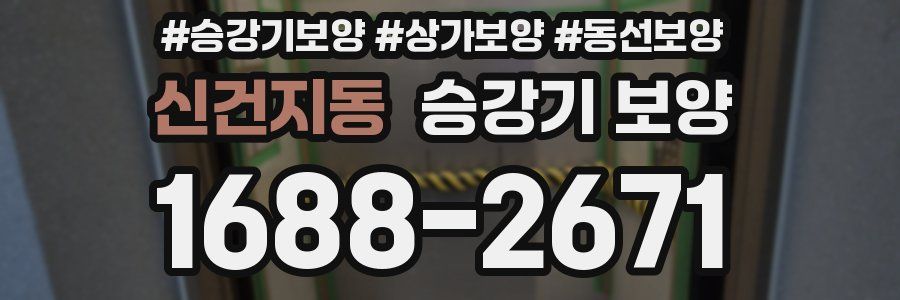 신건지동 승강기 보양