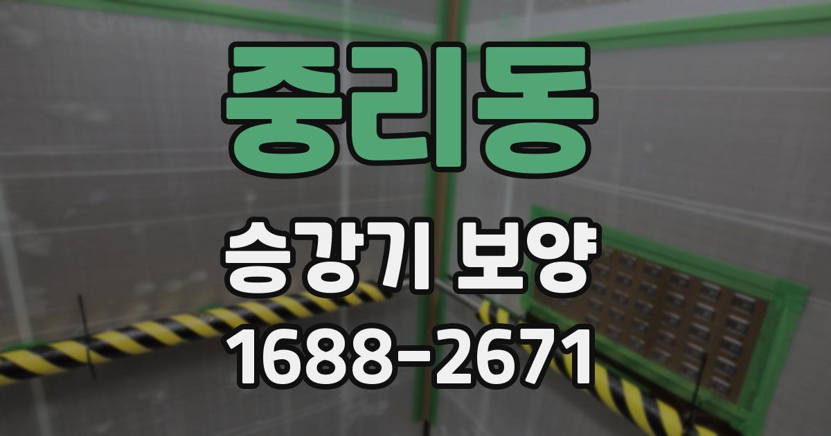 중리동 승강기 보양