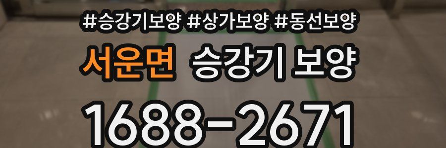 서운면 승강기 보양