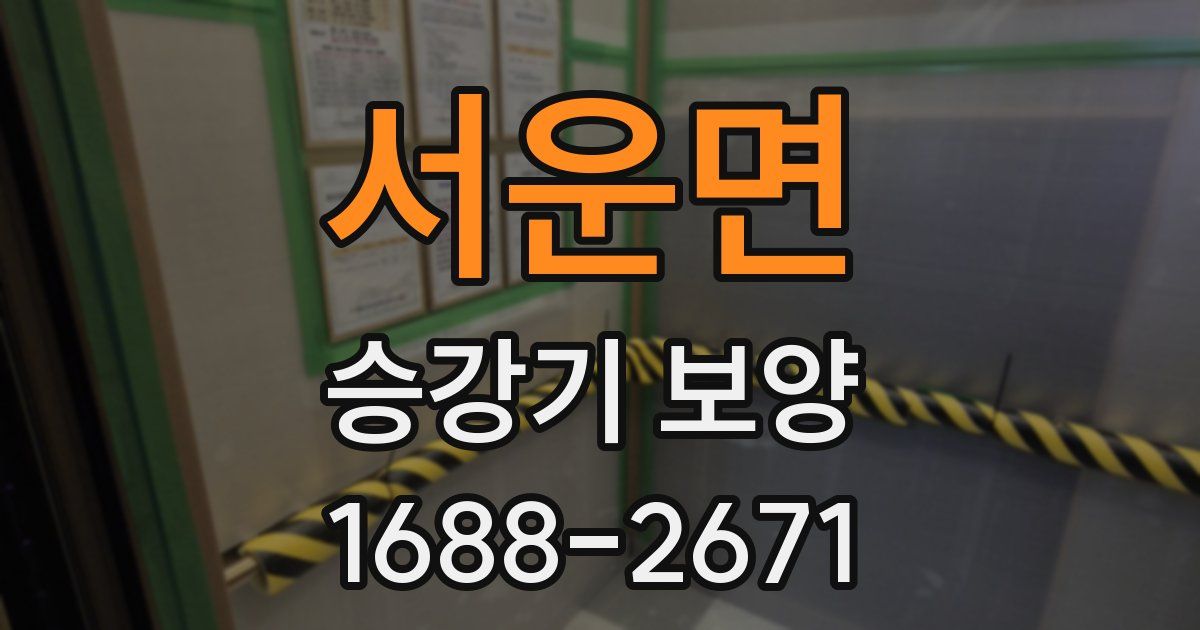 서운면 승강기 보양