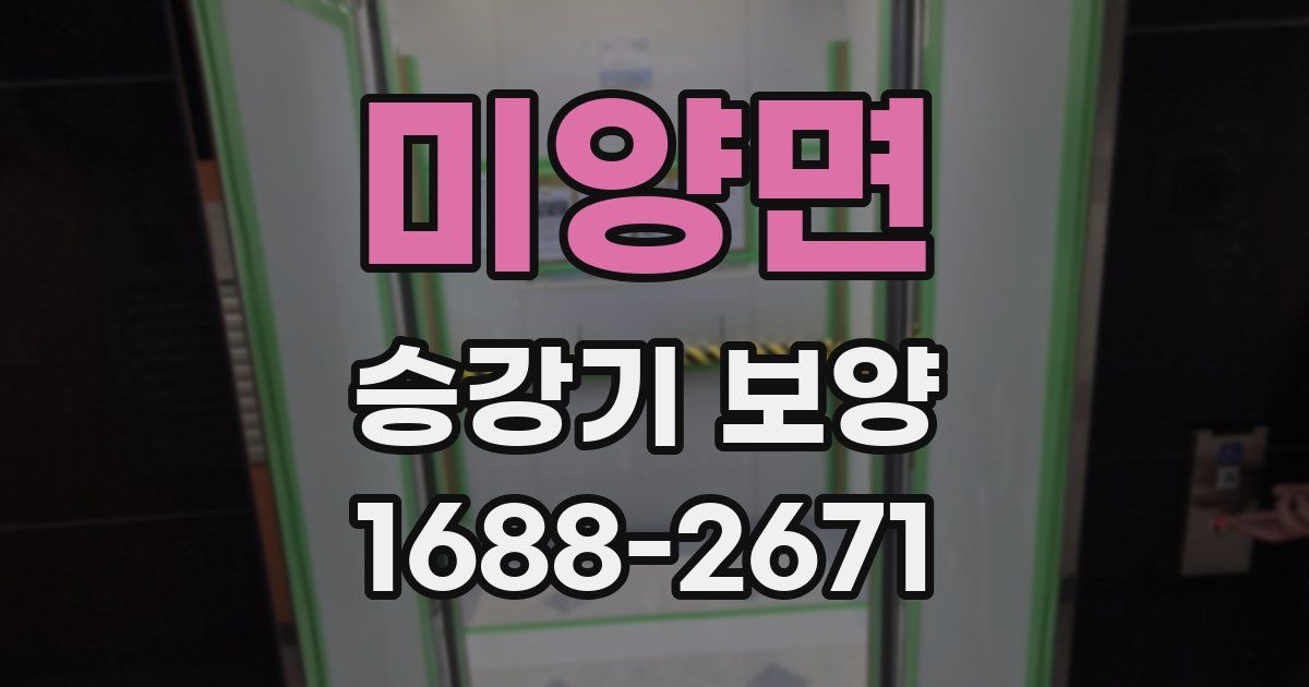 미양면 승강기 보양