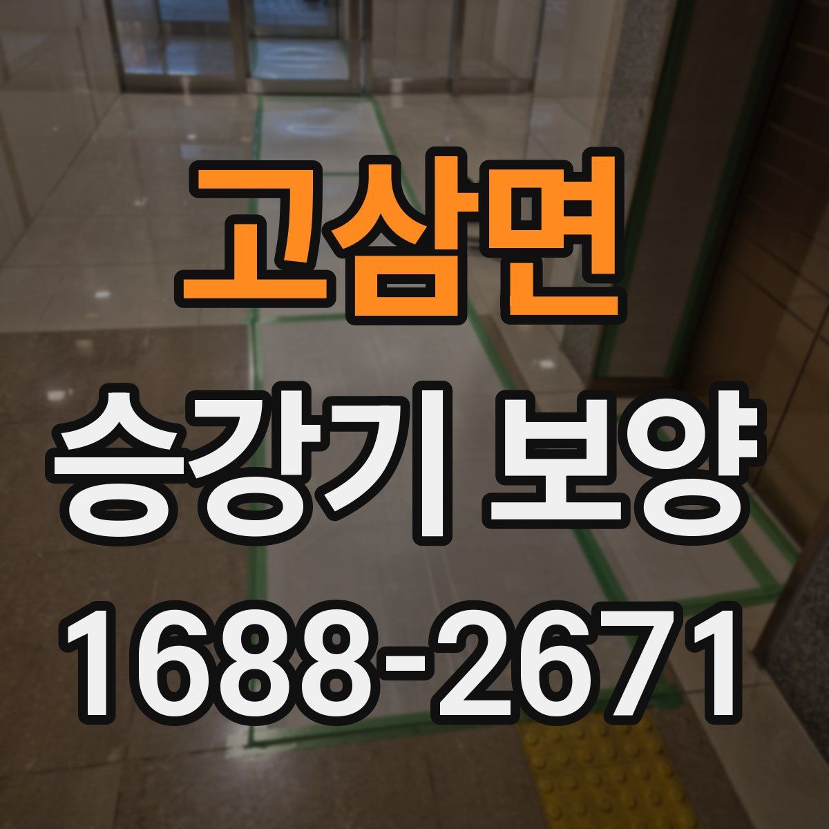 고삼면 승강기 보양