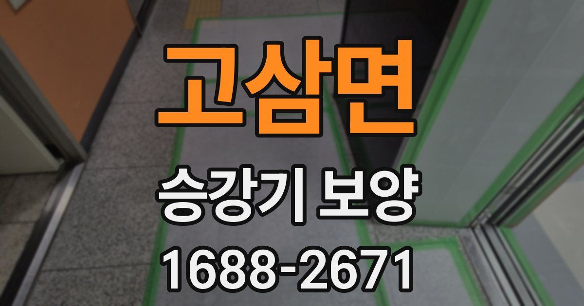 고삼면 승강기 보양