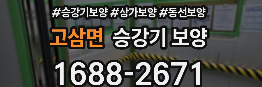 고삼면 승강기 보양