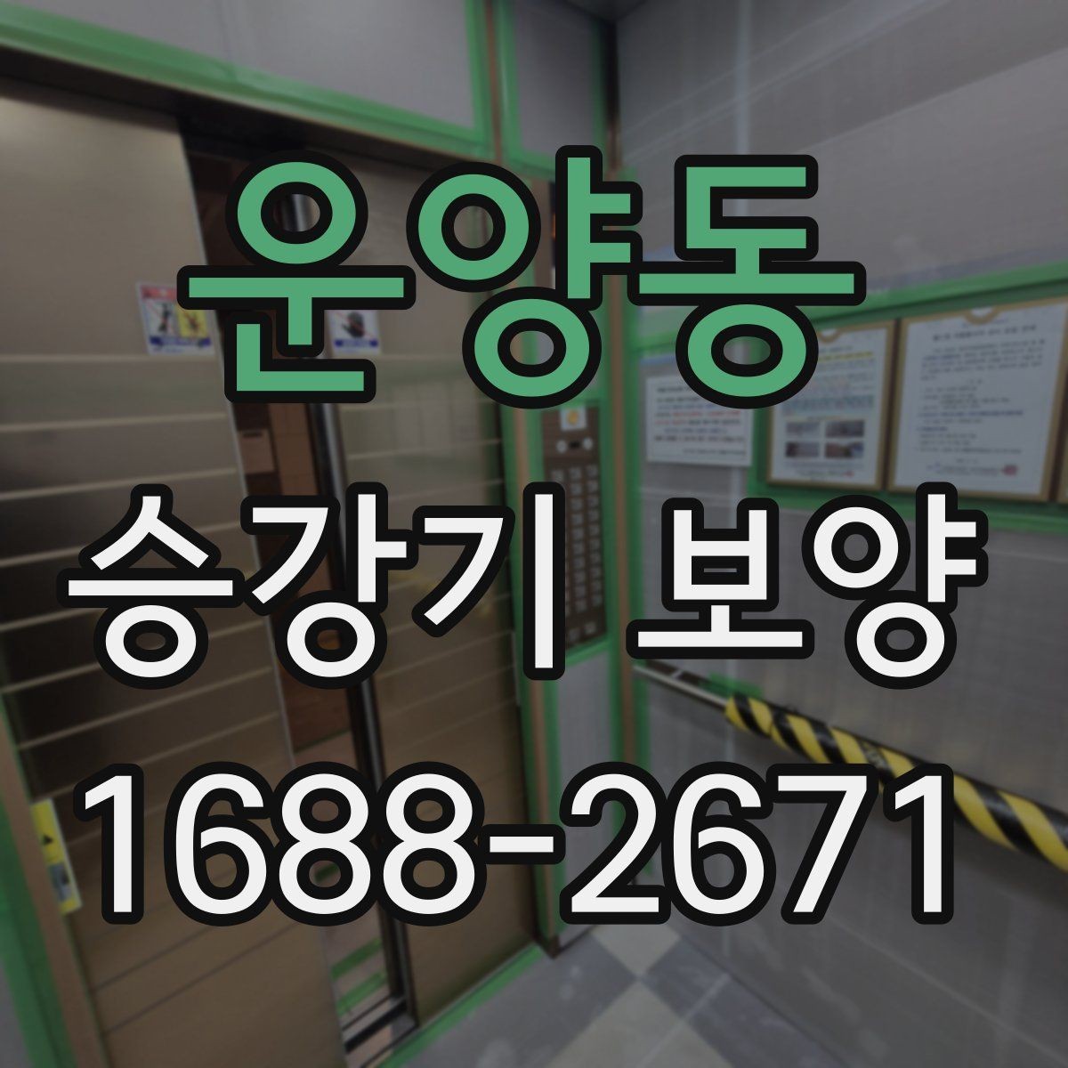 운양동 승강기 보양 진행 시 체크해야 할 안전 장치