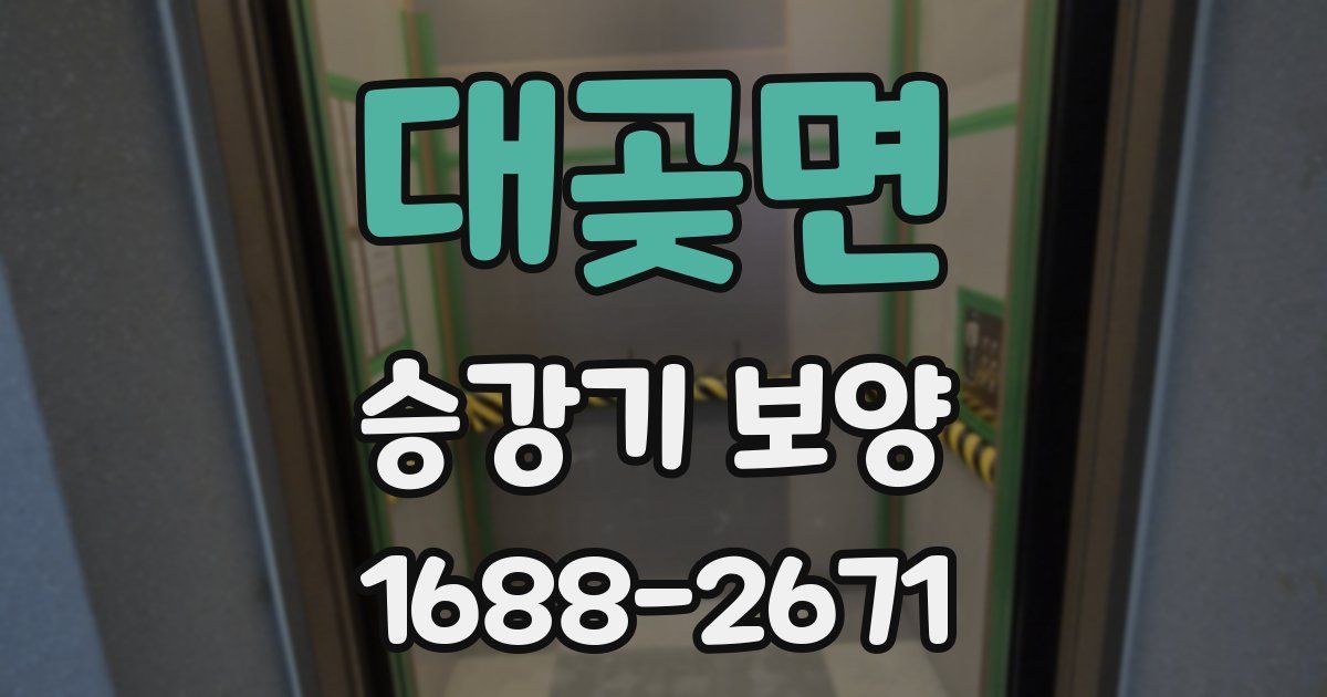 대곶면 승강기 보양