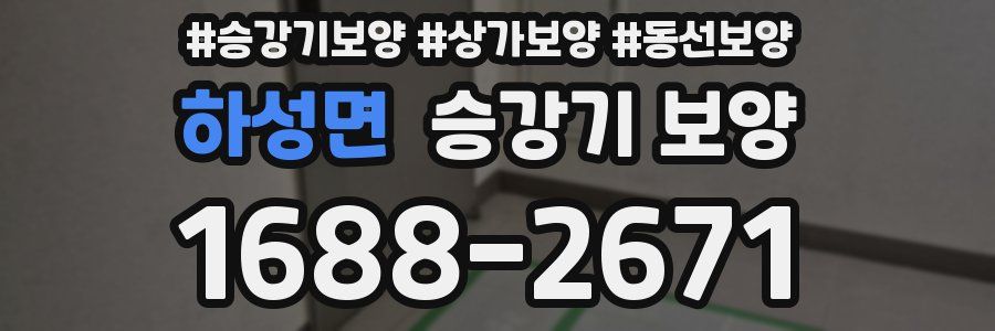 하성면 승강기 보양