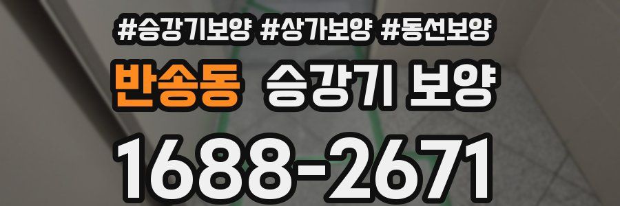반송동 승강기 보양