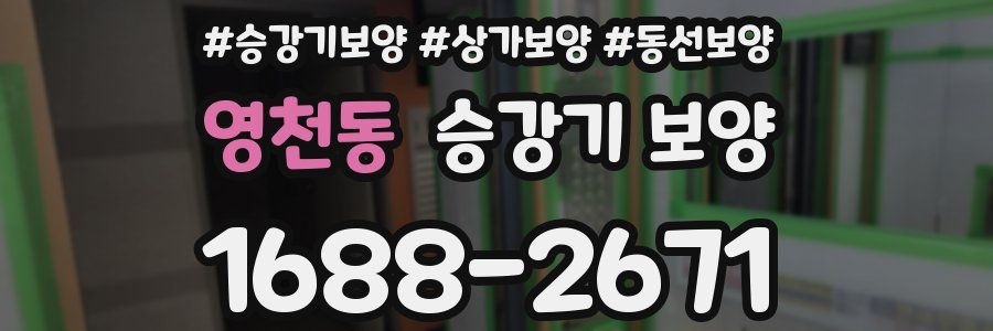 영천동 승강기 보양