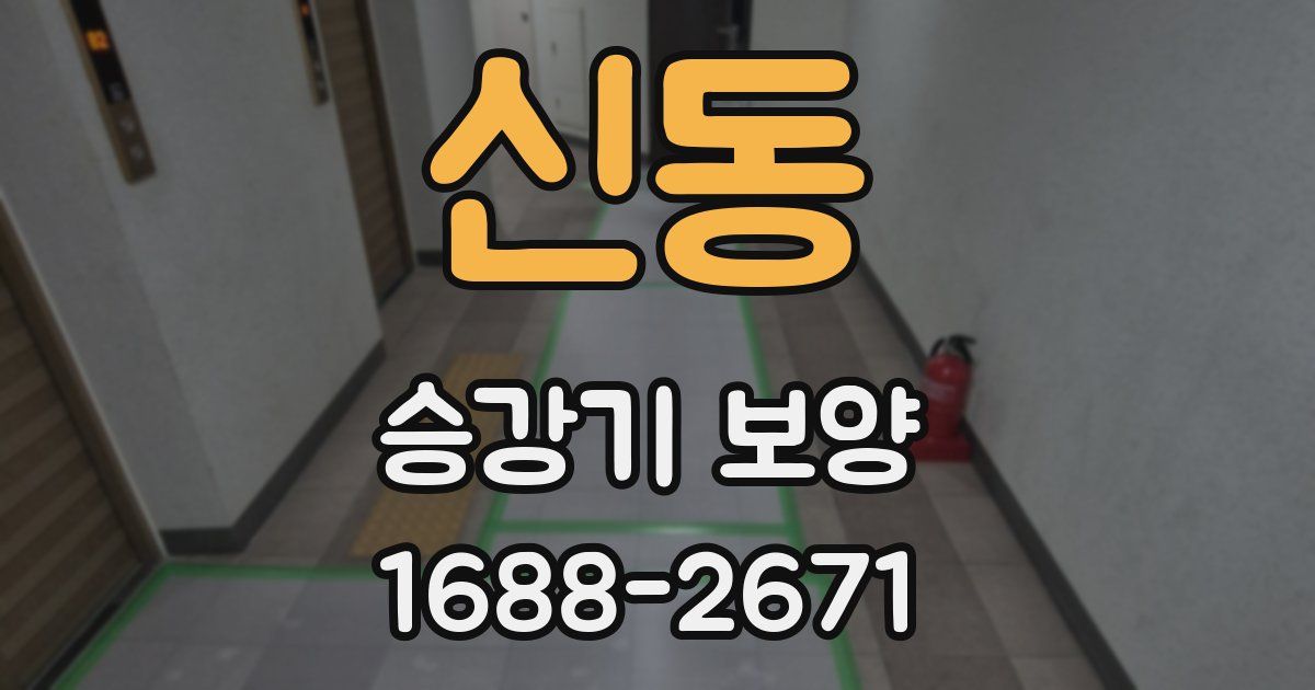 신동 승강기 보양