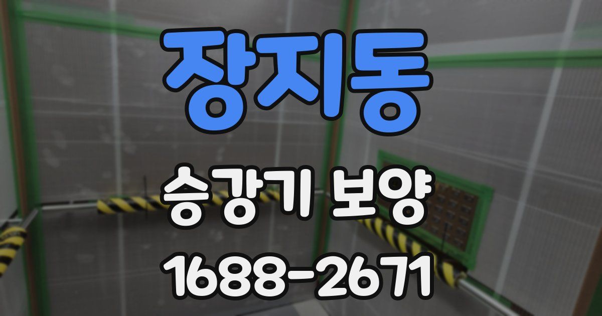 장지동 승강기 보양