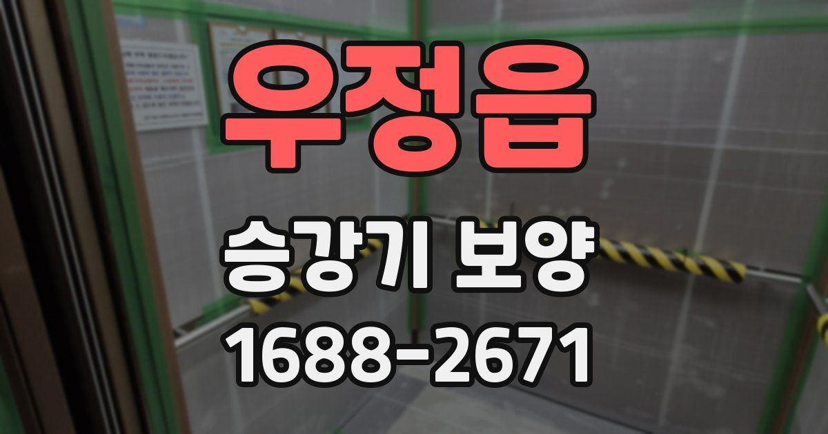 우정읍 승강기 보양