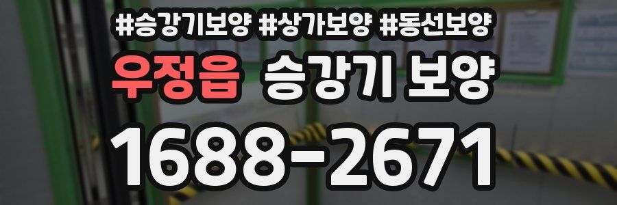 우정읍 승강기 보양