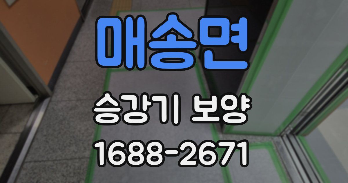 매송면 승강기 보양