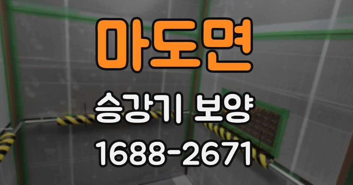 마도면 승강기 보양