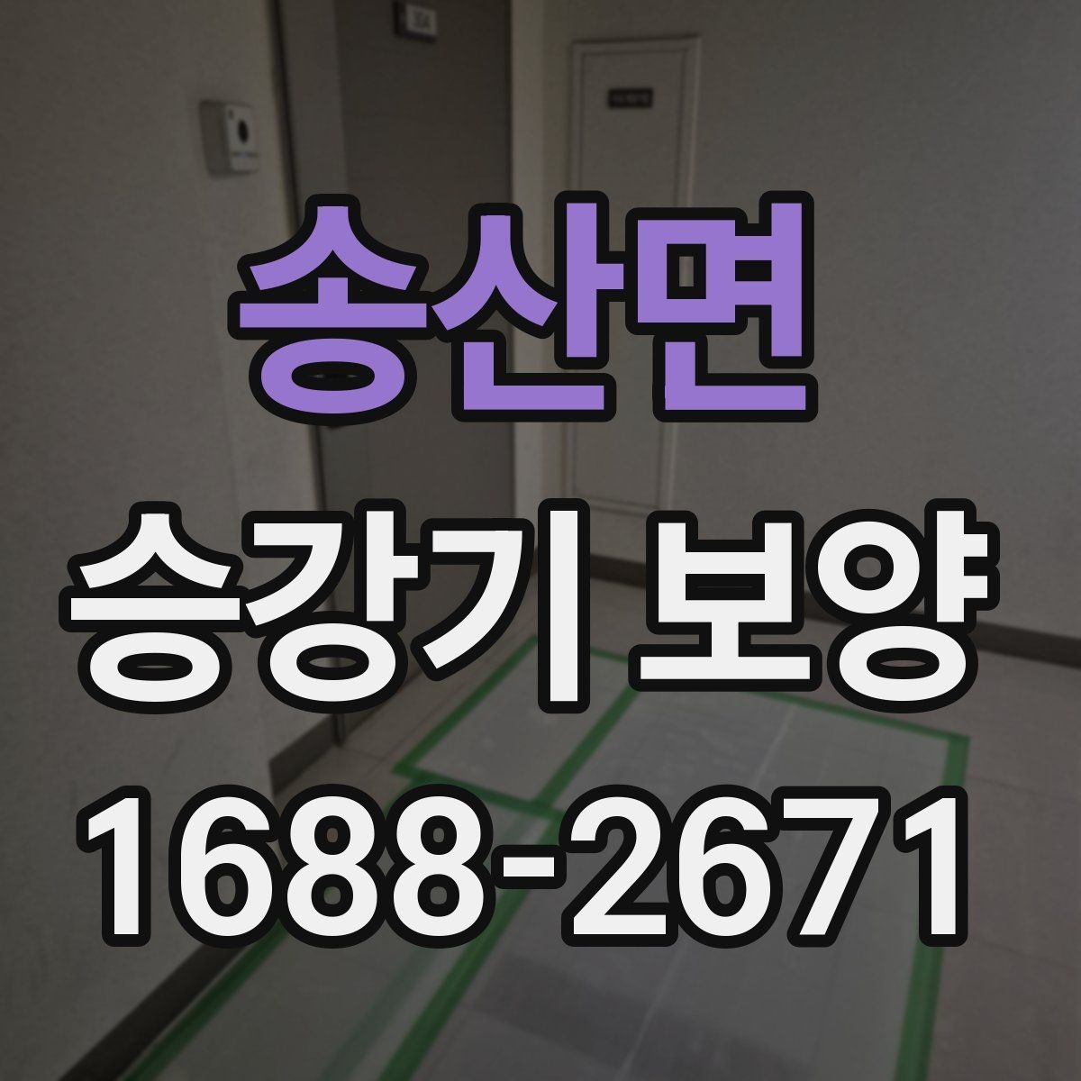 송산면 승강기 보양 재료에 따른 유지관리 차이