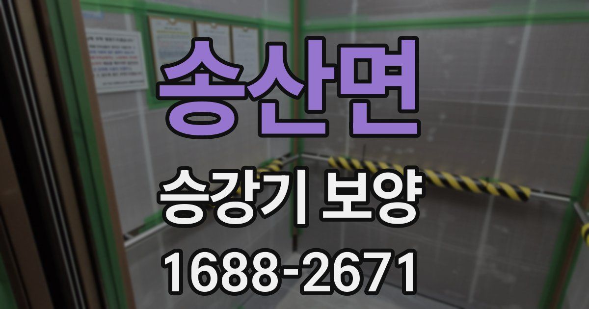 송산면 승강기 보양