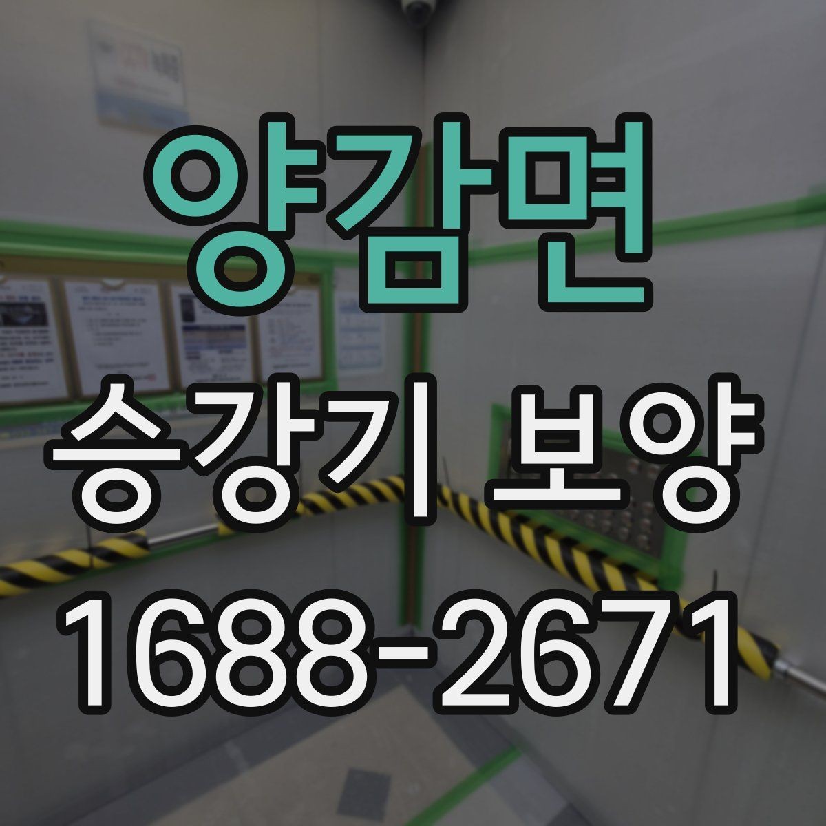 양감면 승강기 보양 작업이 필요한 이유와 적용 범위