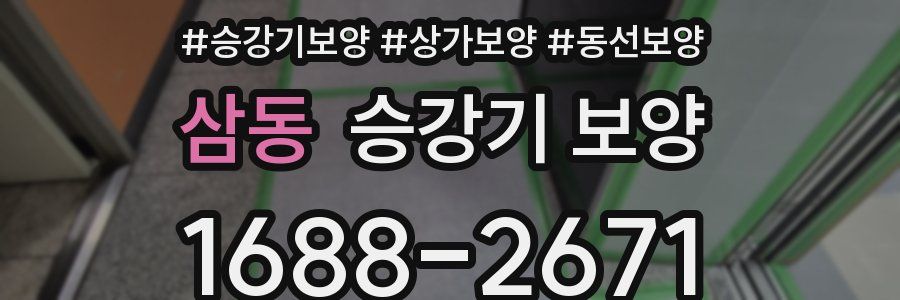 삼동 승강기 보양