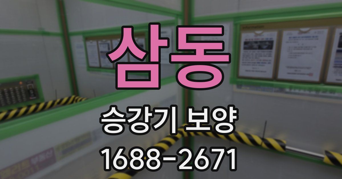 삼동 승강기 보양