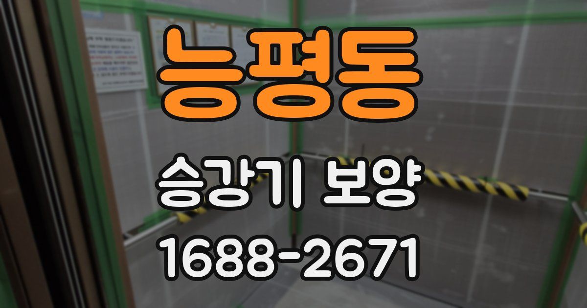 능평동 승강기 보양