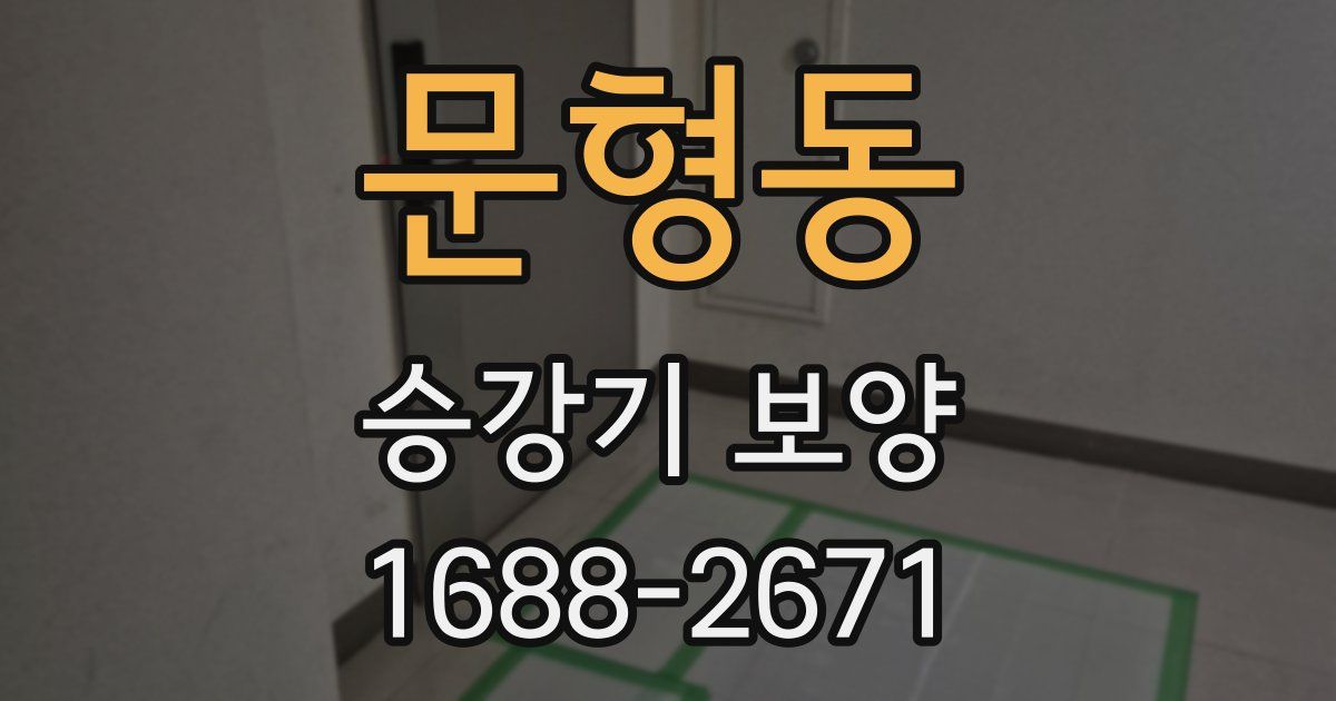 문형동 승강기 보양