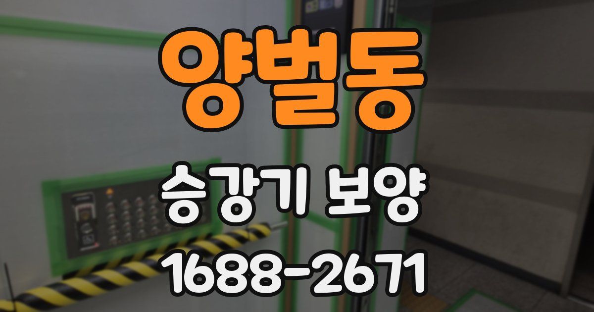 양벌동 승강기 보양