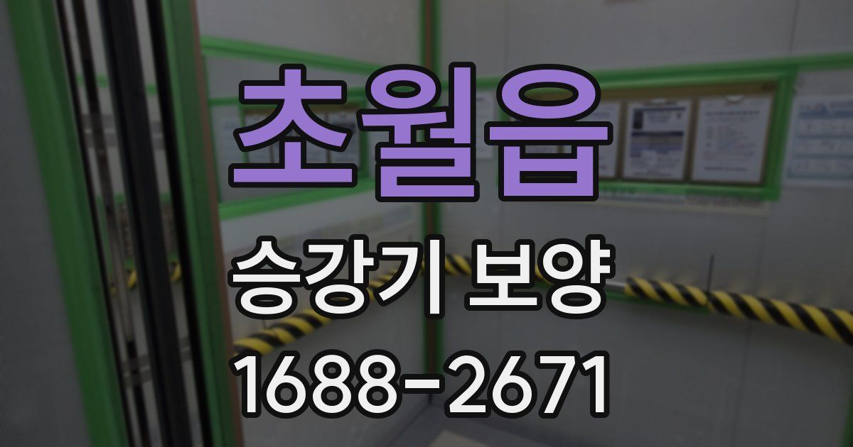 초월읍 승강기 보양